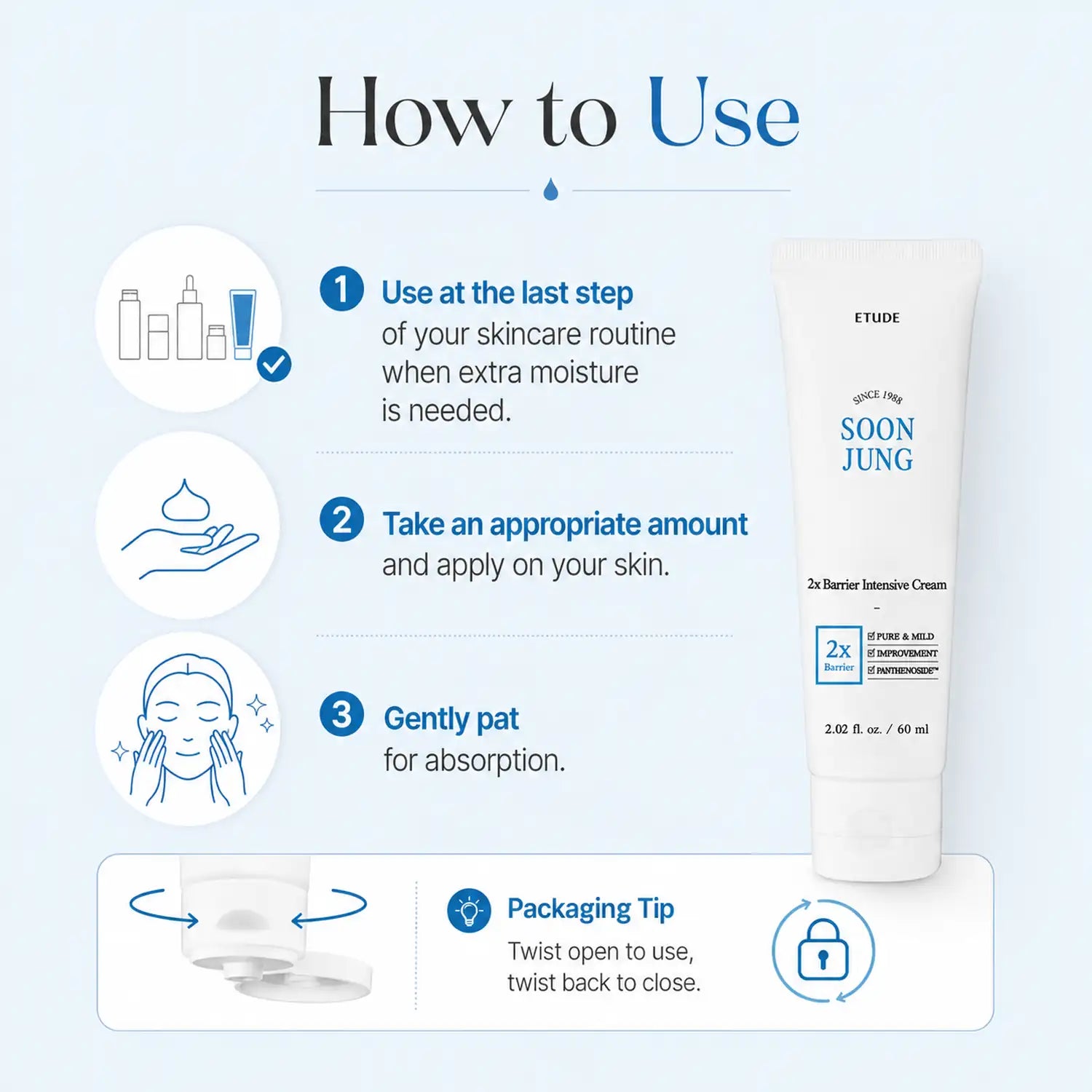ETUDE SoonJung 2x Barrier Intensive Cream 60ml