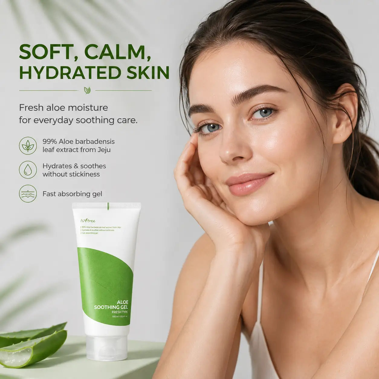 Isntree Aloe Soothing Gel Fresh Type Moisturiser 300ml
