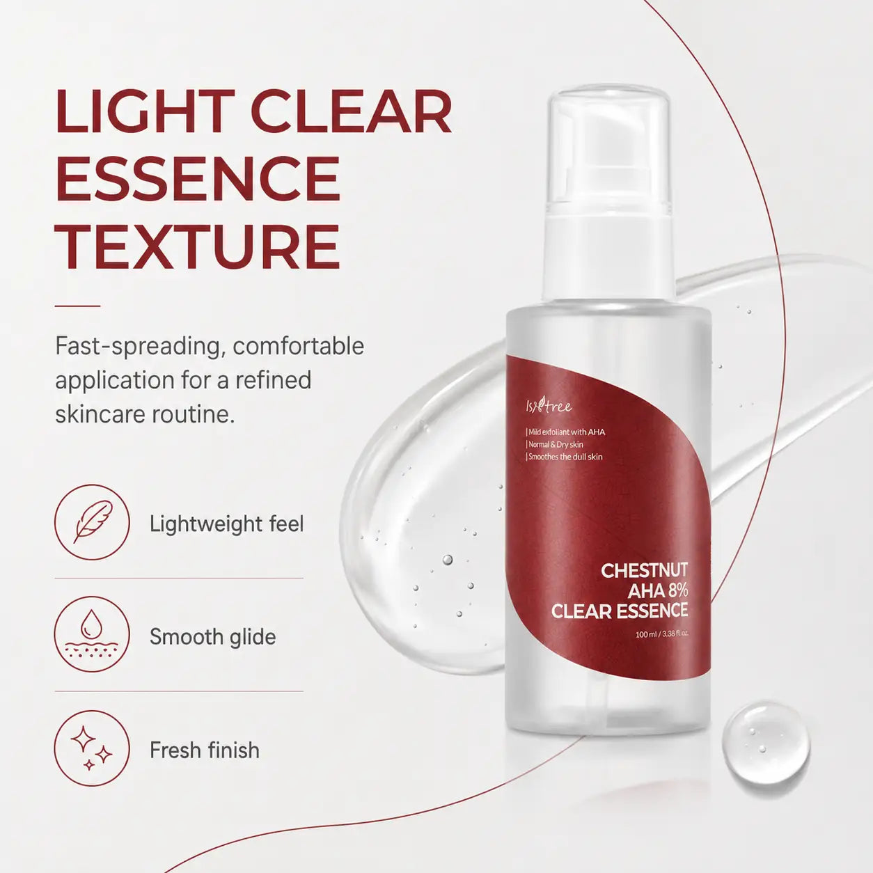 Isntree Chestnut AHA 8% Clear Essence 100ml