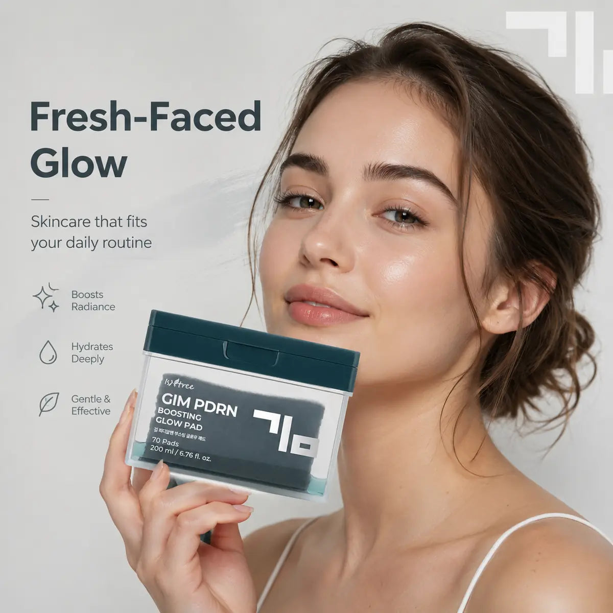 Isntree Gim PDRN Boosting Glow Pad 70ea 200ml