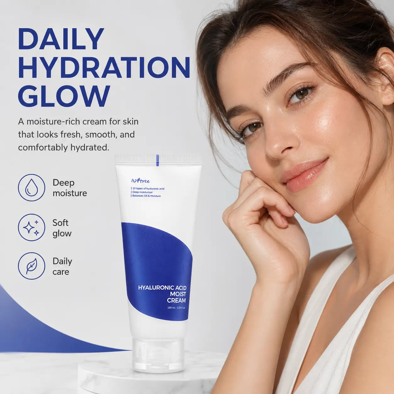 Isntree Hyaluronic Acid Moist Cream Moisturiser 100ml