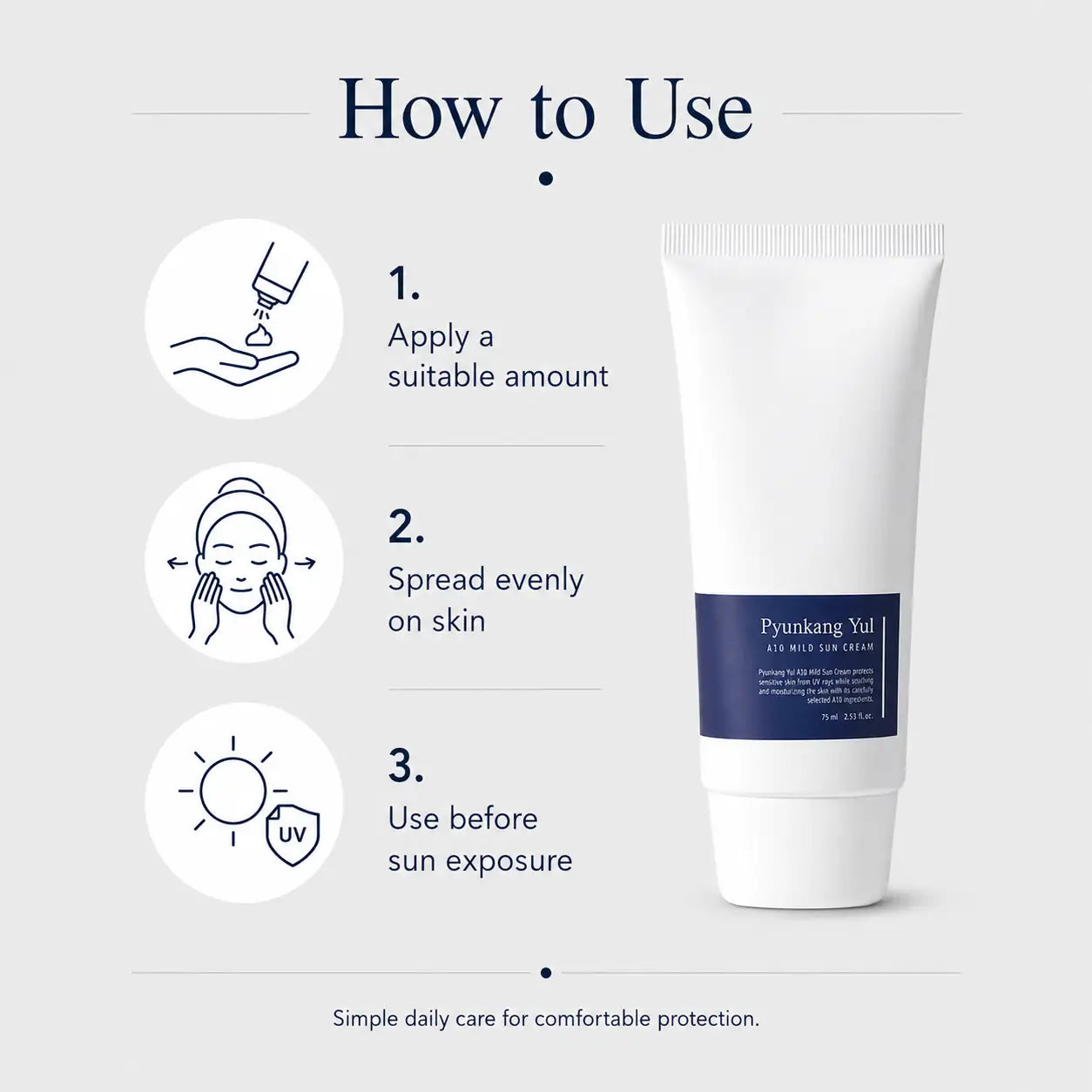 Pyunkang Yul Ato Mild Sun Cream 75ml