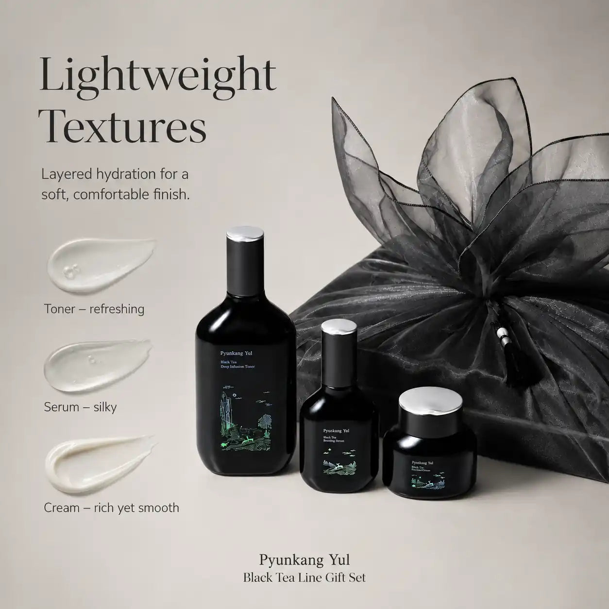 Pyunkang Yul Black Tea Line Gift Set 130ml 45ml 60ml