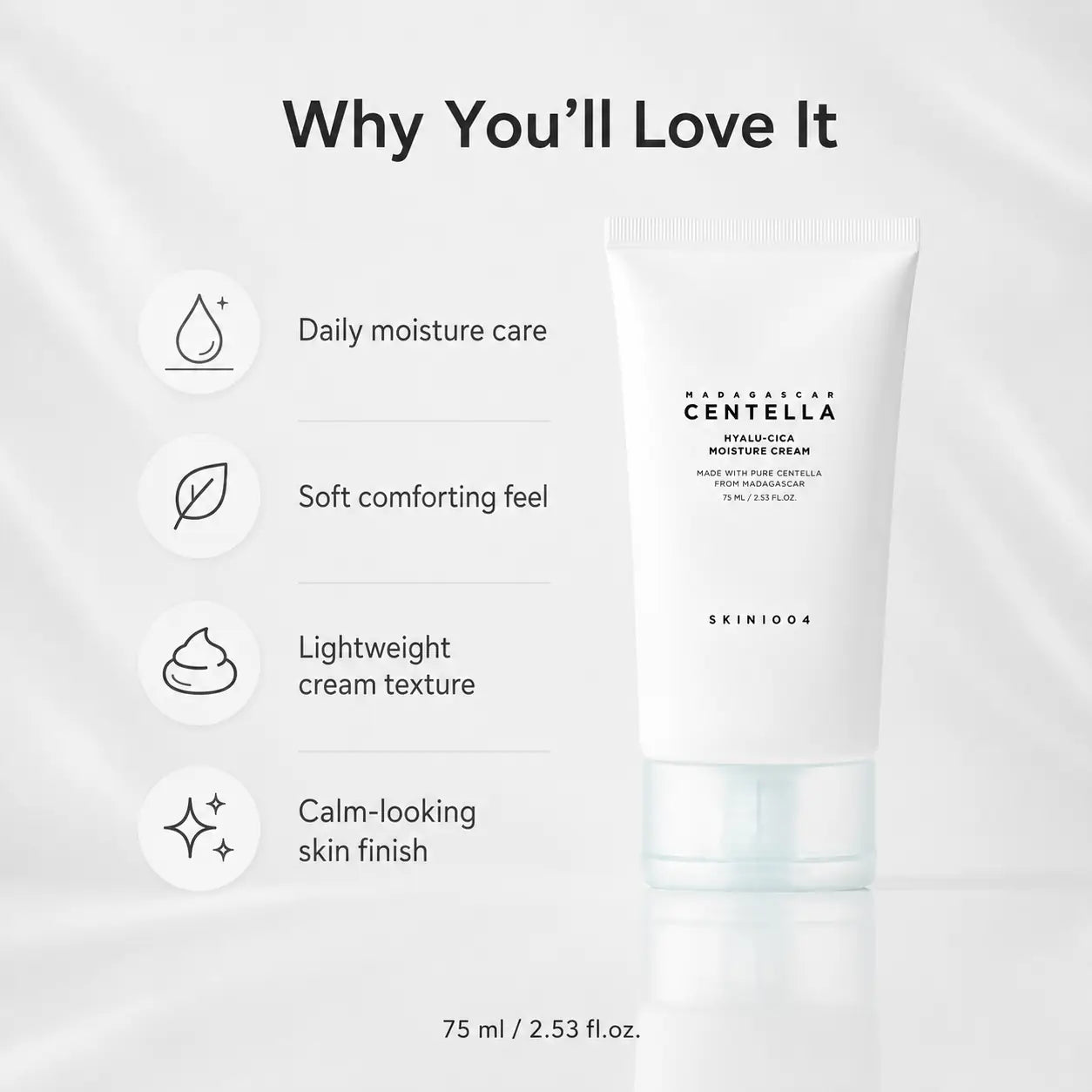SKIN1004 Madagascar Centella Hyalu-Cica Moisture Cream 75ml