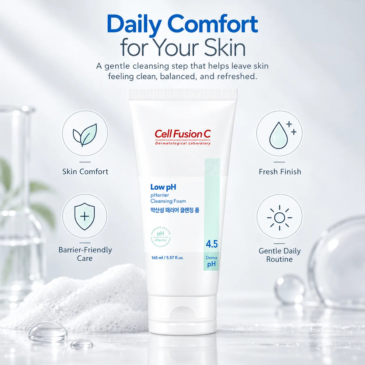 Cell Fusion C Low pH Pharrier Cleansing Foam 165ml