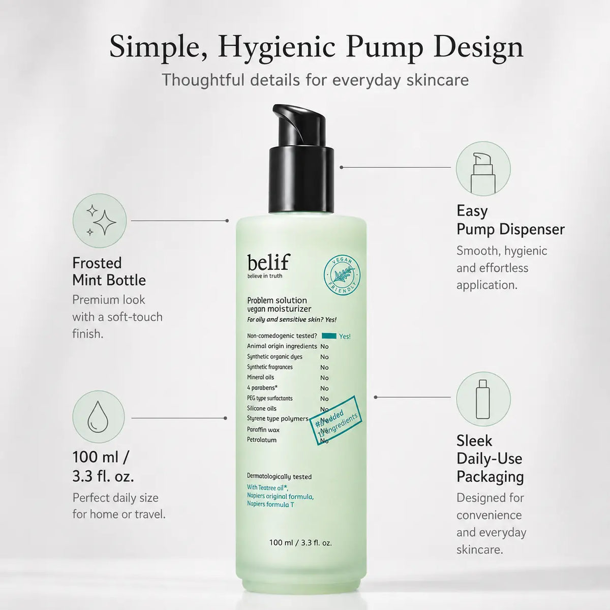 belif Problem Solution Vegan Moisturizer 100ml