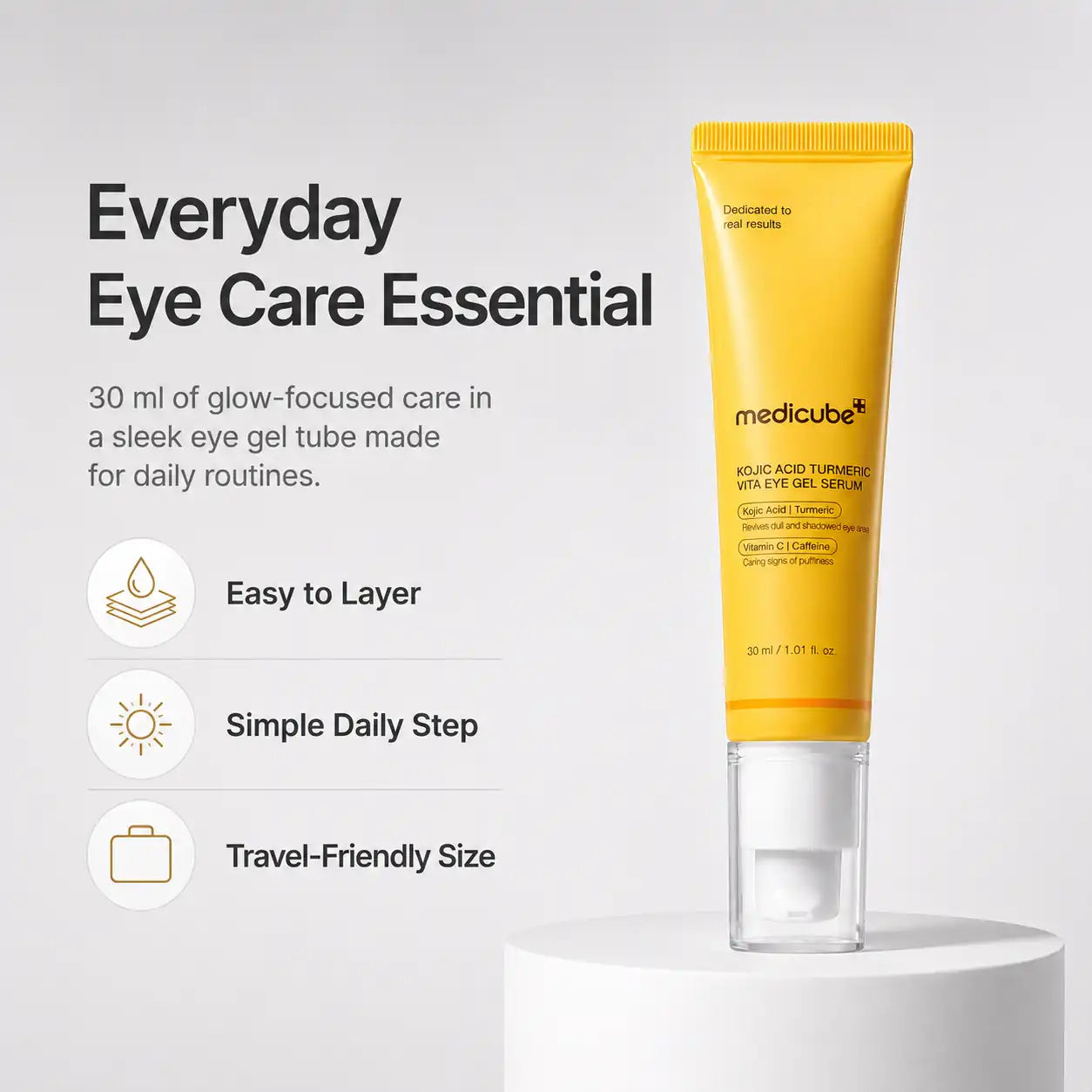 Medicube Kojic Acid Turmeric Vita Eye Gel Serum 30ml