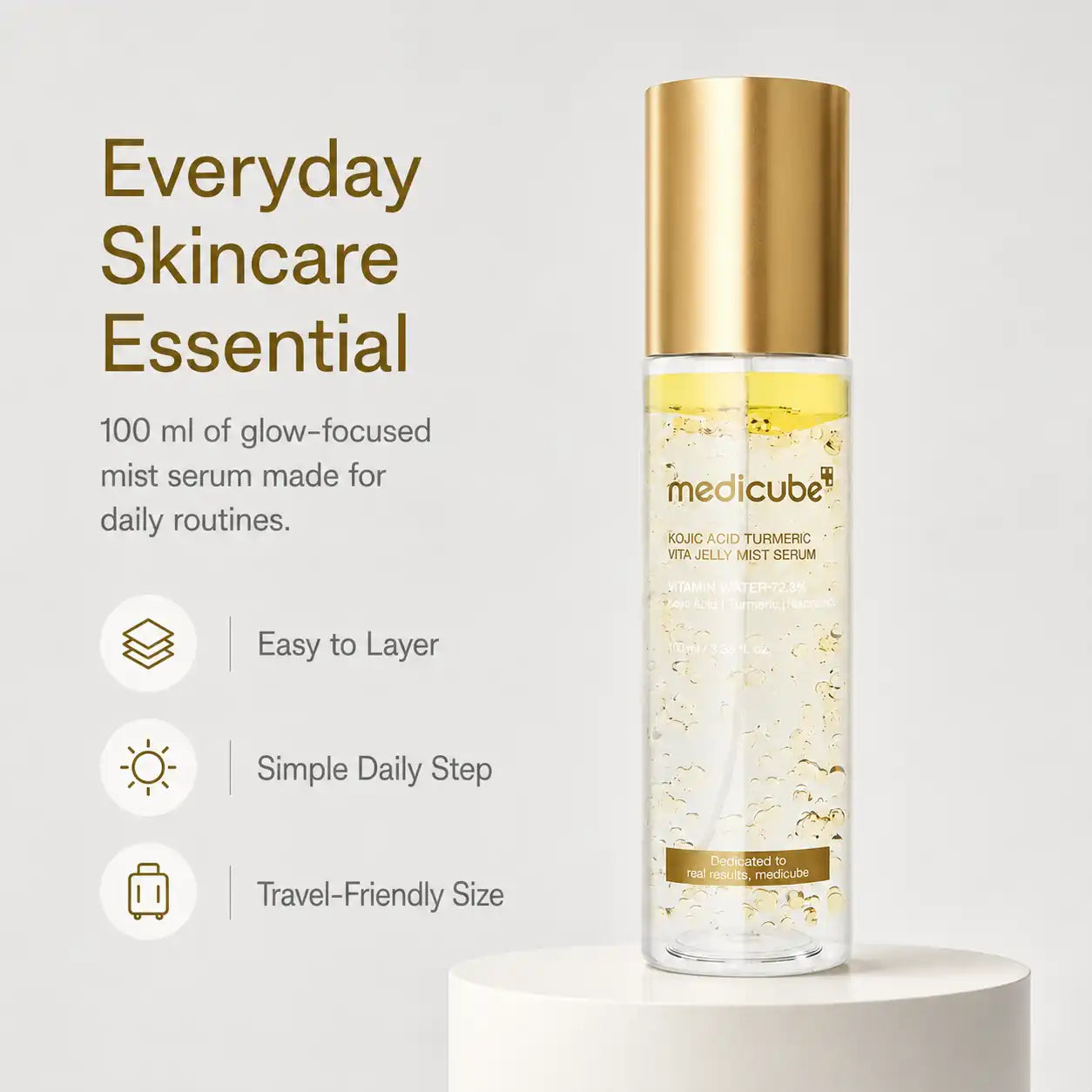 Medicube Kojic Acid Turmeric Vita Jelly Mist Serum 100ml