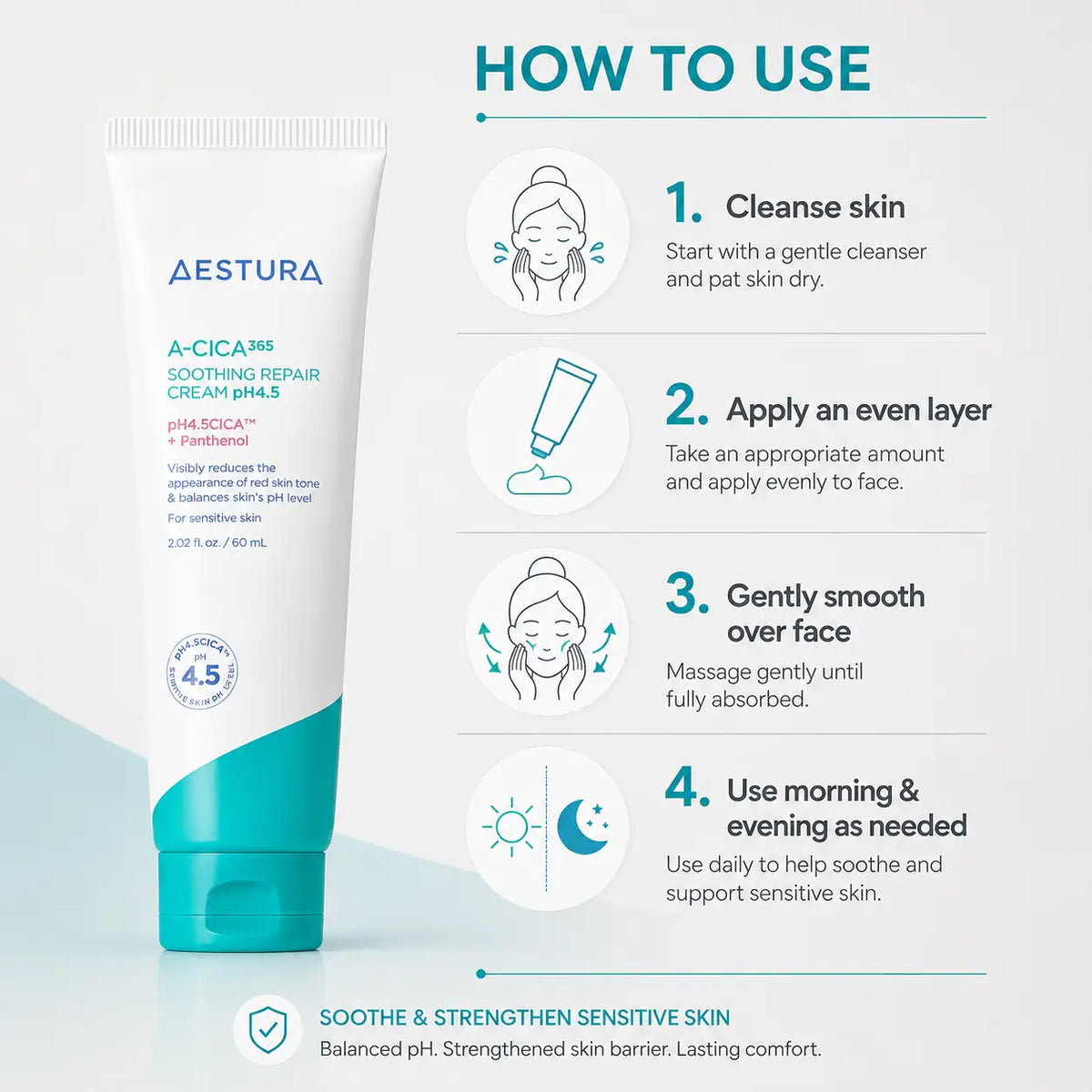 AESTURA A-Cica Calming Cream 60ml