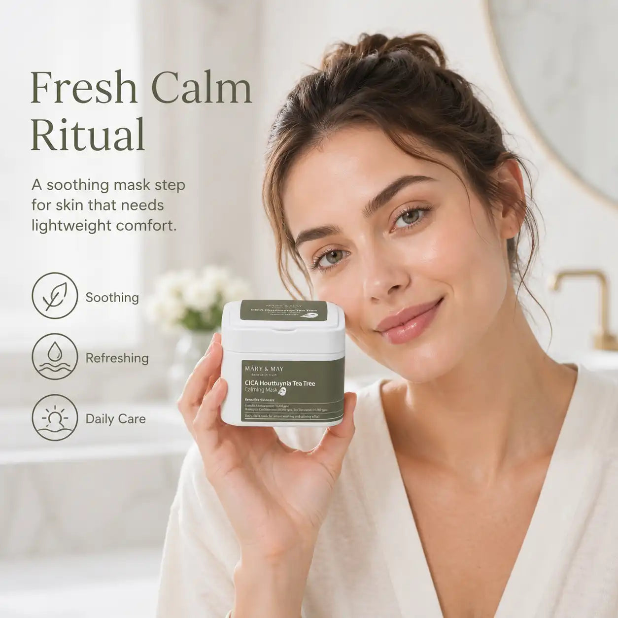 Mary&May CICA Houttuynia Cordata Tea Tree Calming Mask Pack 30 Sheets