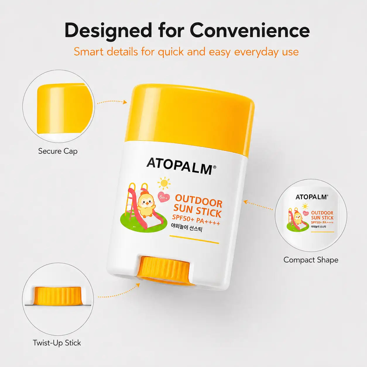 ATOPALM Outdoor Sun Stick SPF50+ PA++++ 21g