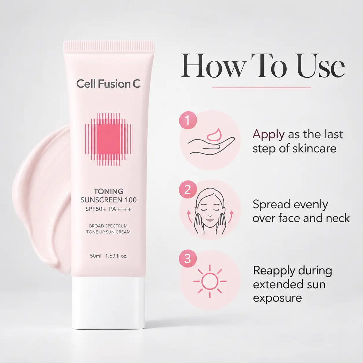 Cell Fusion C Toning Sunscreen 100 SPF50+ PA++++ 50ml