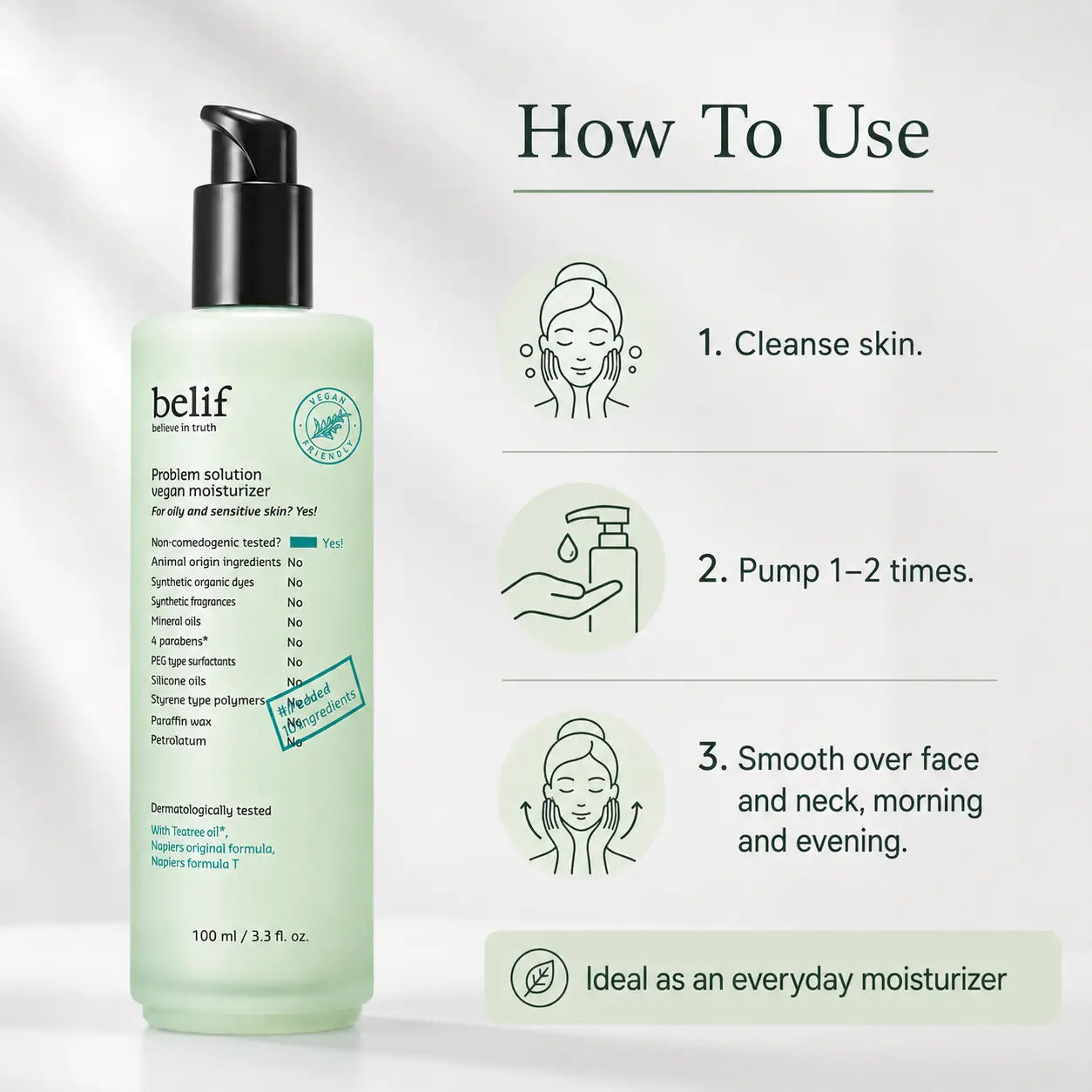 belif Problem Solution Vegan Moisturizer 100ml