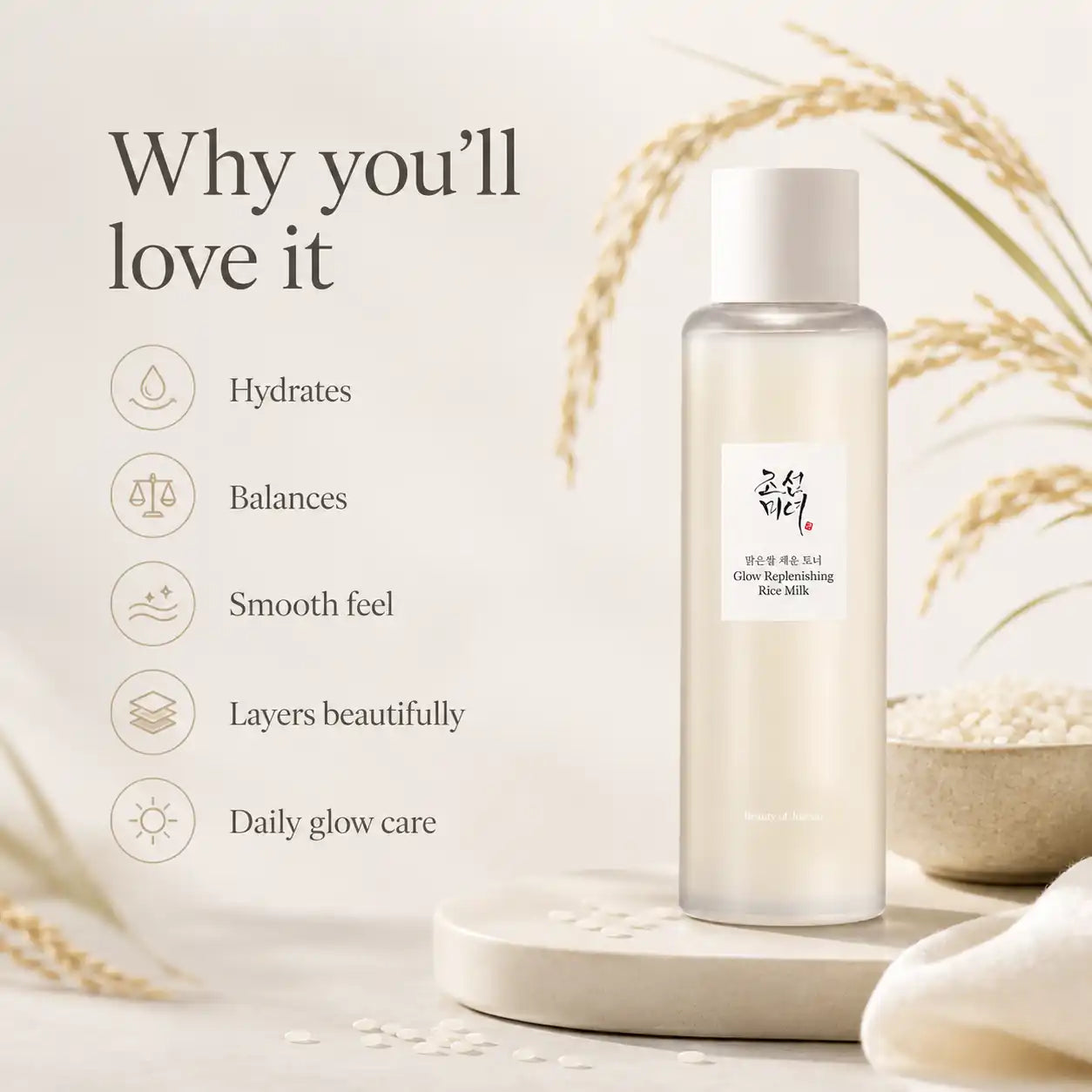 Beauty of Joseon Glow Replenishing Rice Milk Toner 150ml