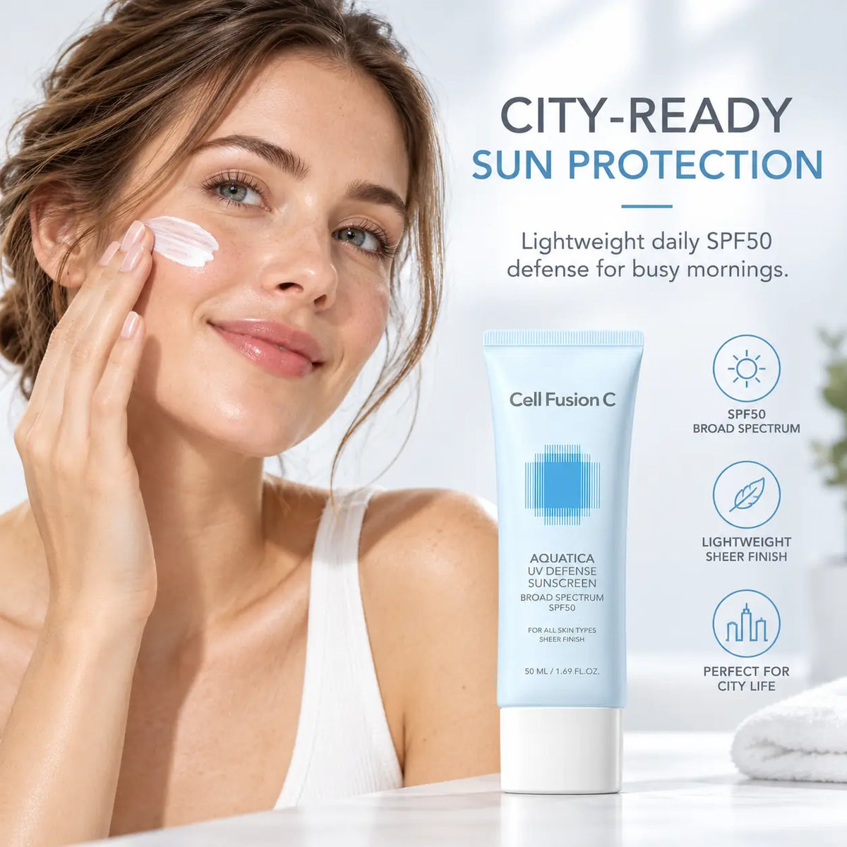 Cell Fusion C Aquatica UV Defense Sunscreen Twin Pack 50ml + 50ml
