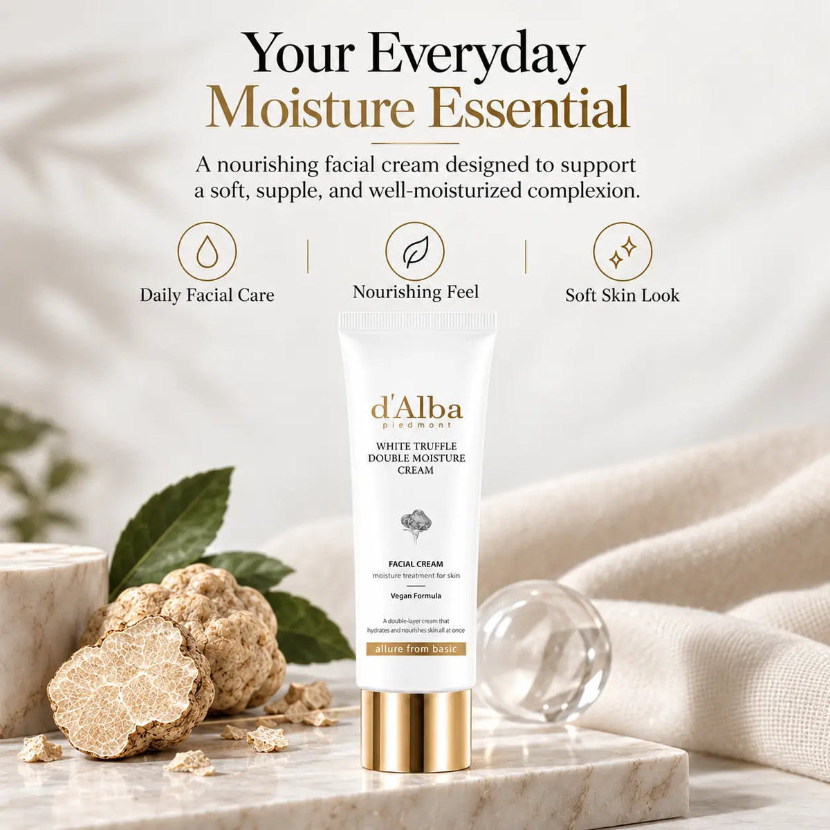 d'Alba White Truffle Double Moisture Cream 60ml