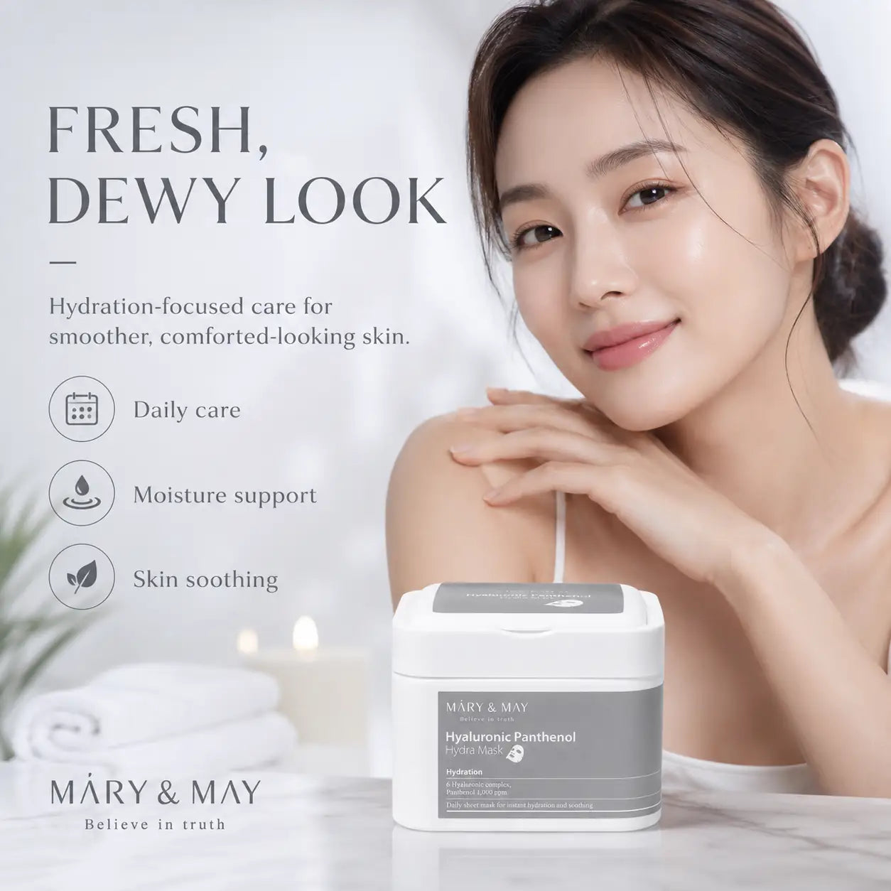 Mary&May Hyaluronic Panthenol Hydra Mask 400g 30EA 30EA 400g