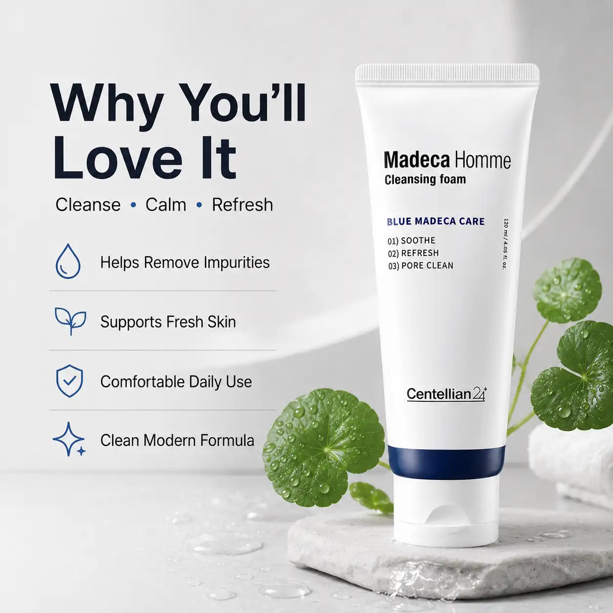 Centellian24 Madeca Homme Cleansing Foam 120ml
