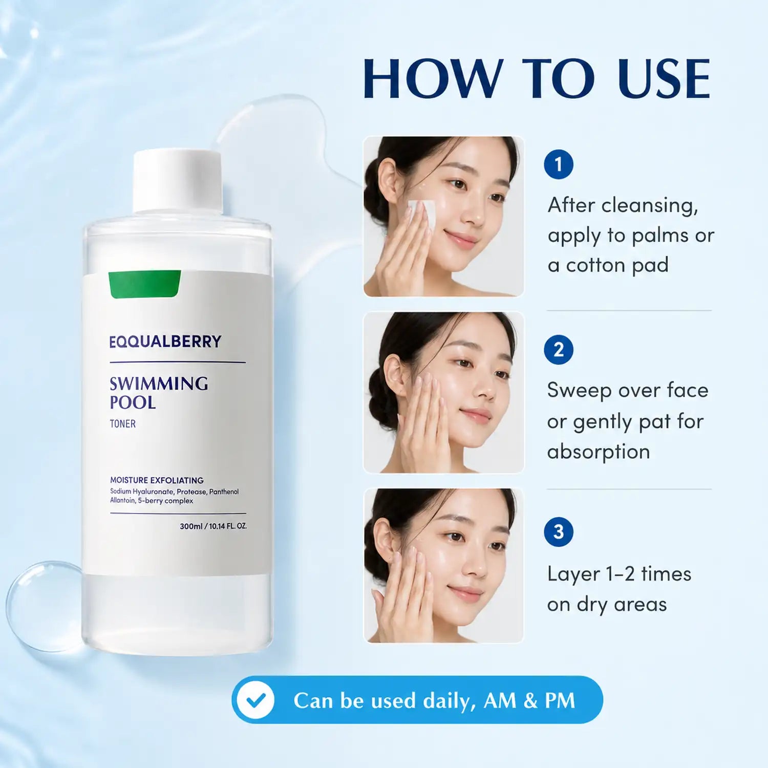 EQQUALBERRY Swimming Pool Toner 300ml