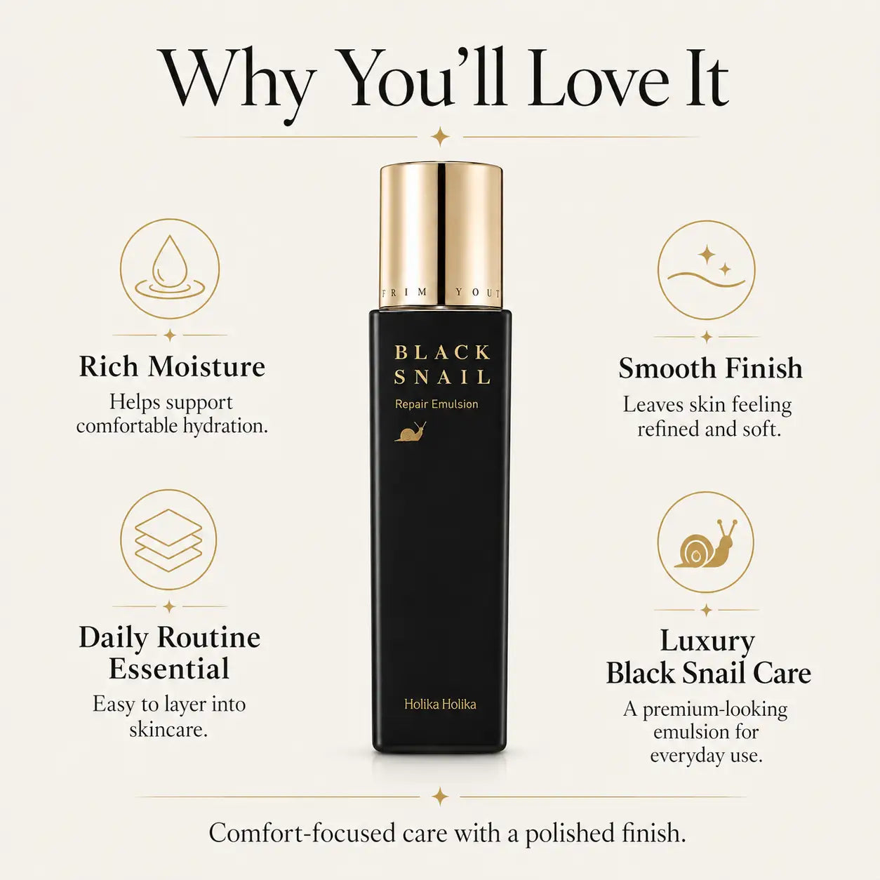 Holika Holika Prime Youth Black Snail Emulsion 160ml