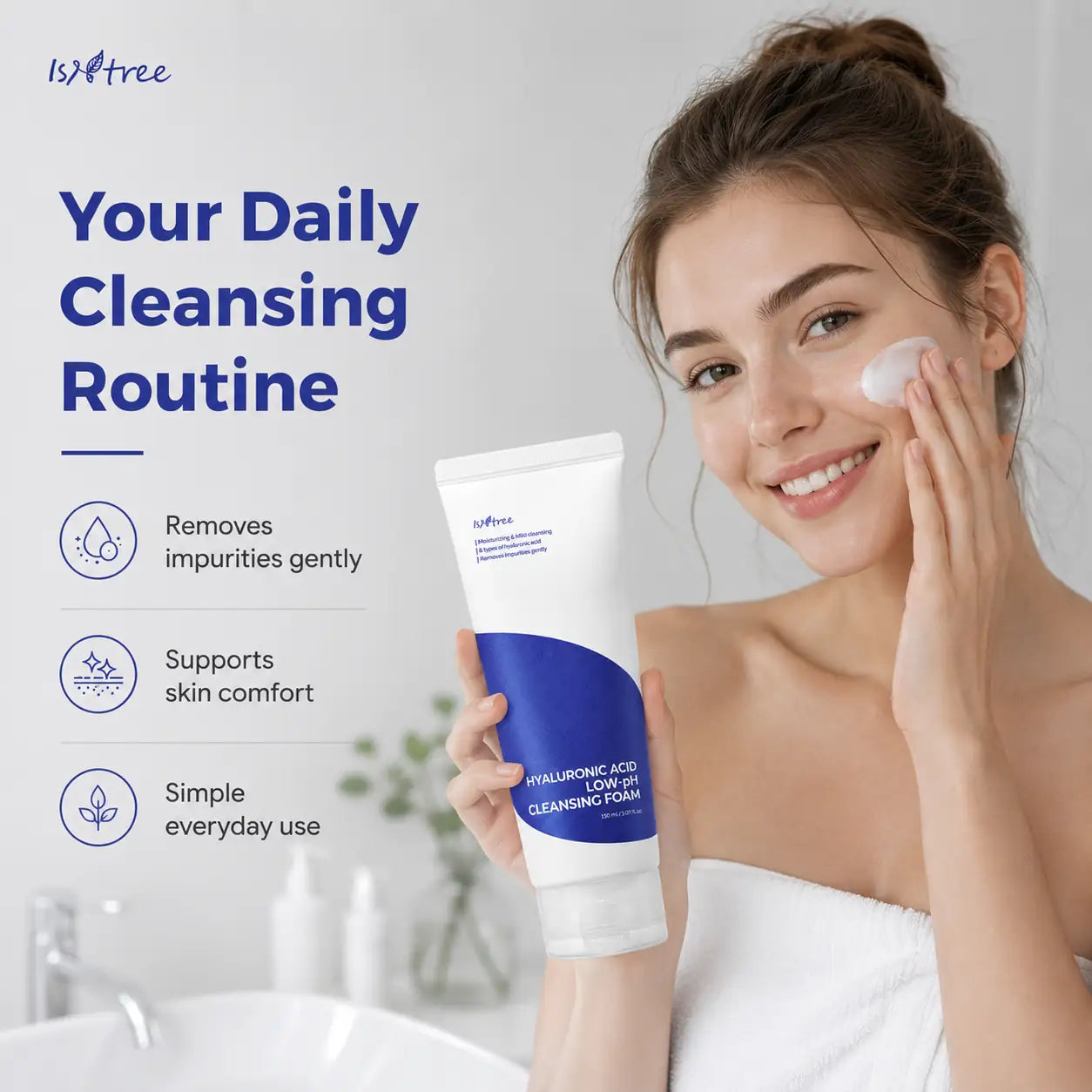 Isntree Hyaluronic Acid Low pH Cleansing Foam 150ml