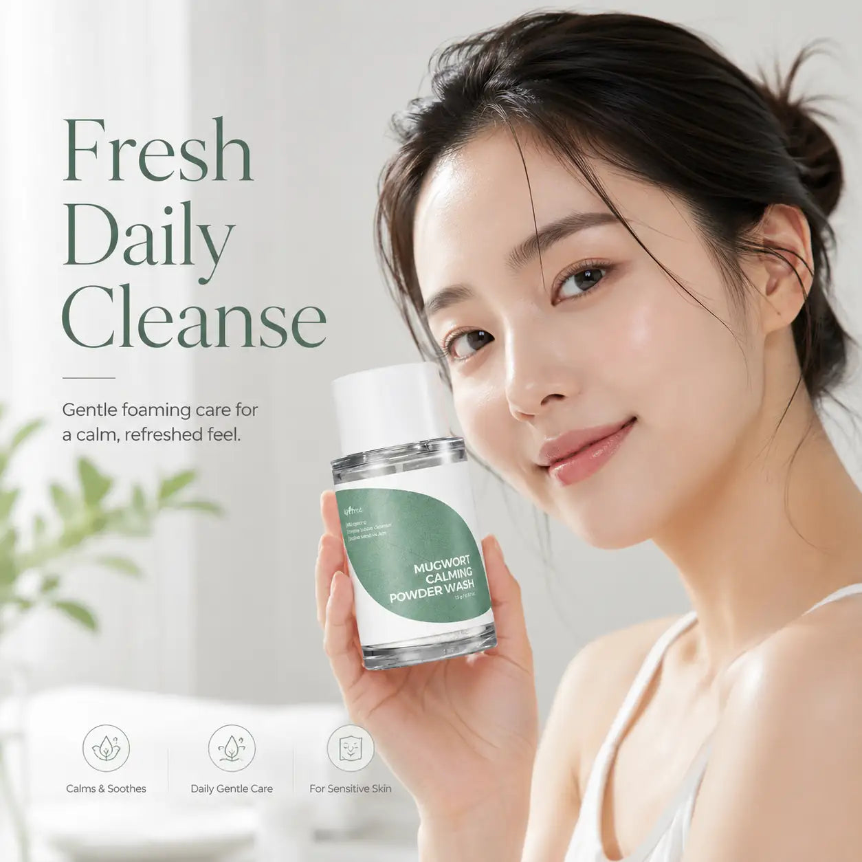 Isntree Mugwort Calming Powder Wash 15g