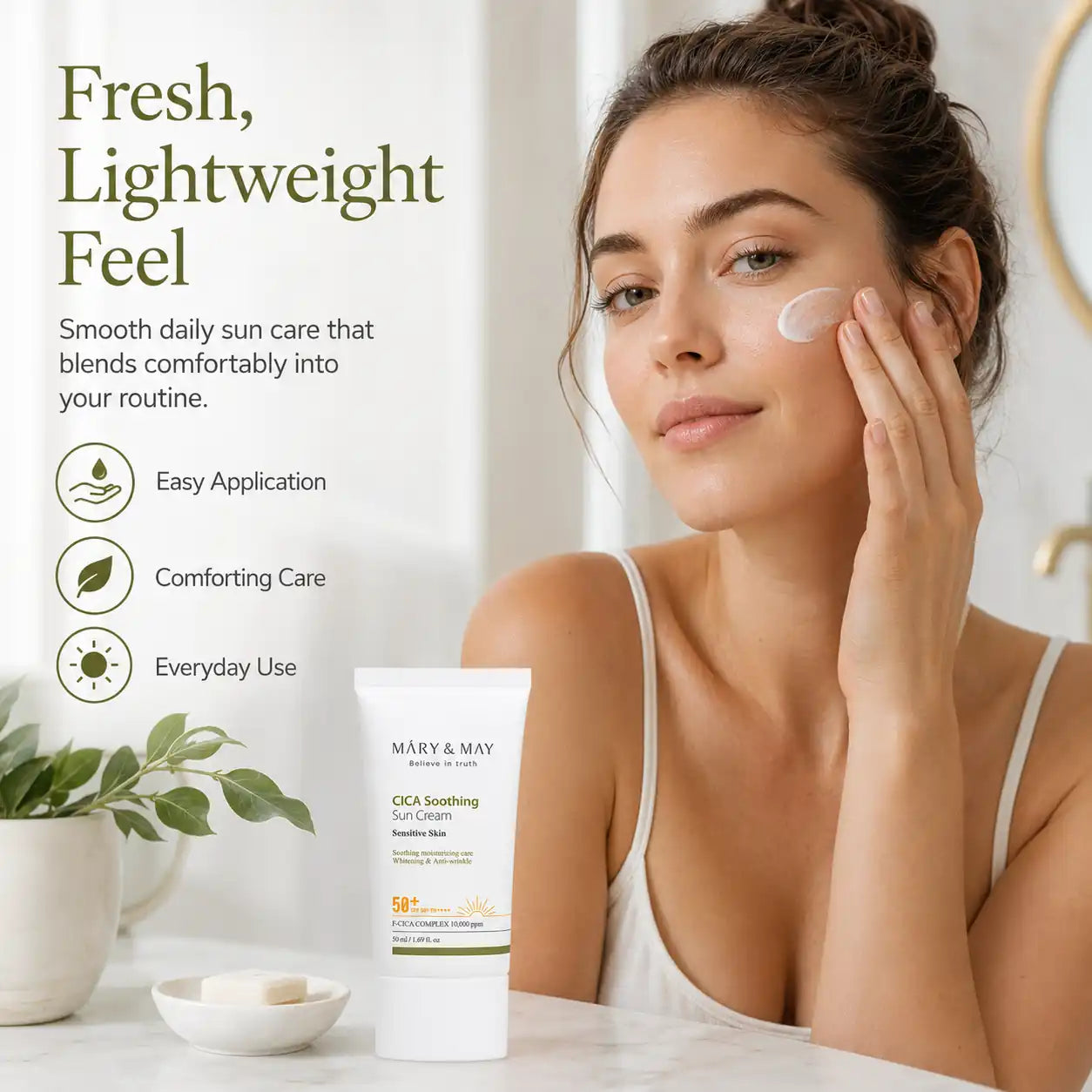 Mary&May CICA Soothing Sun Cream SPF50+ PA++++ 50ml