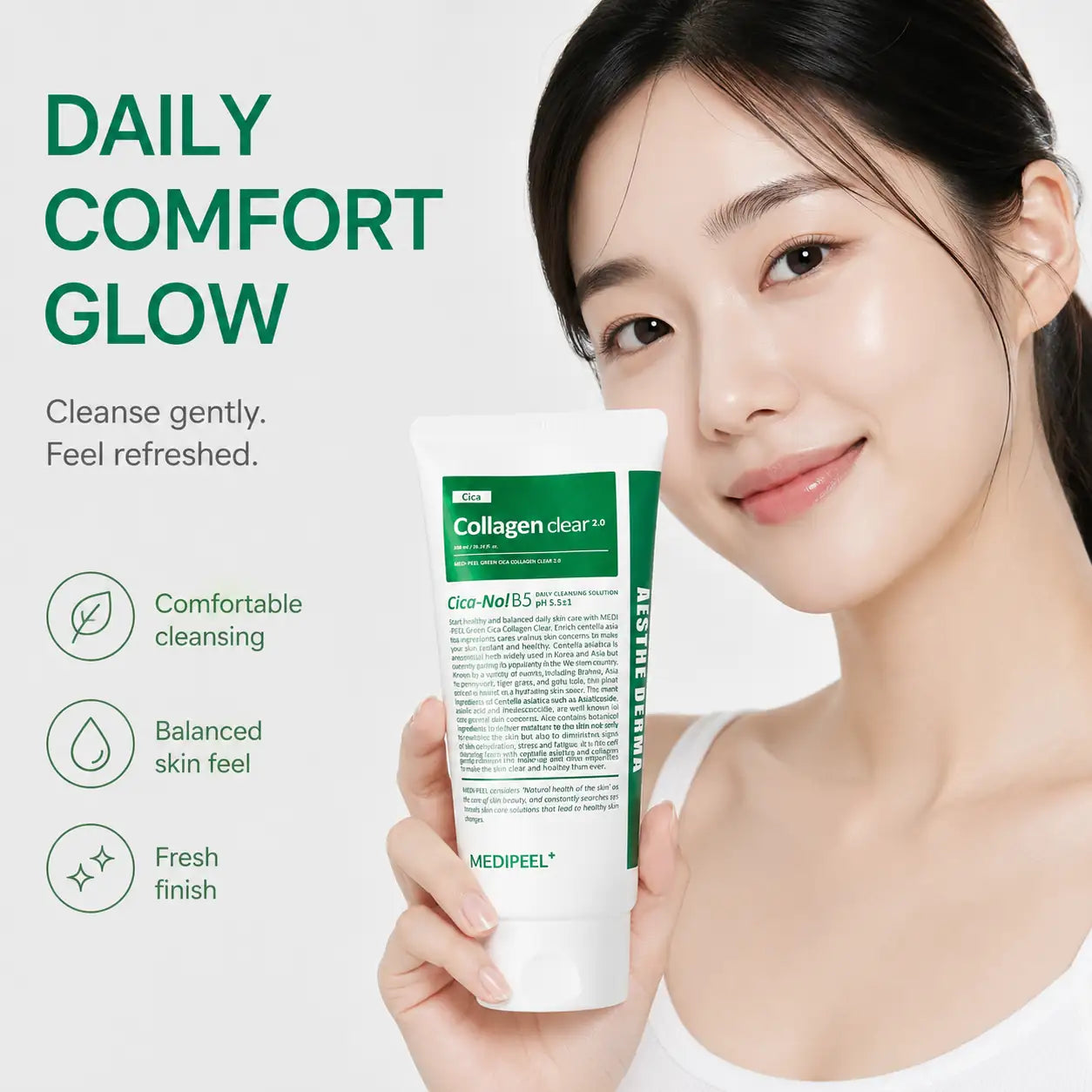 MEDI-PEEL Green Cica Collagen Clear 300ml Cleanser