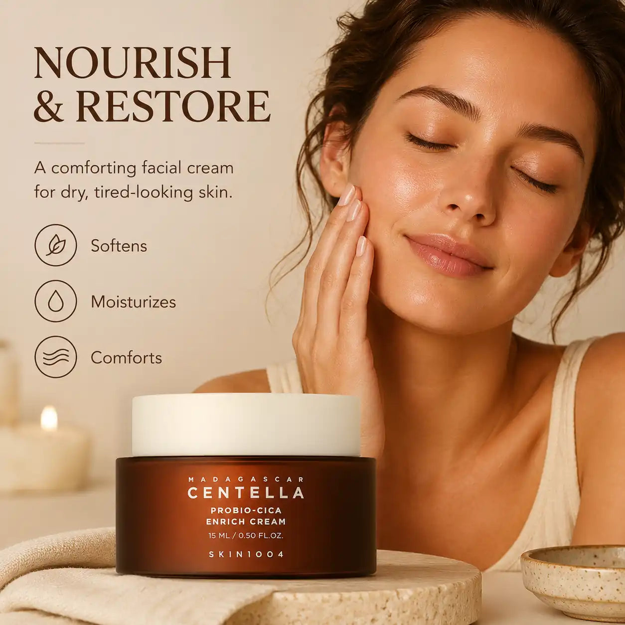SKIN1004 Madagascar Centella Probio-Cica Enrich Cream 15ml