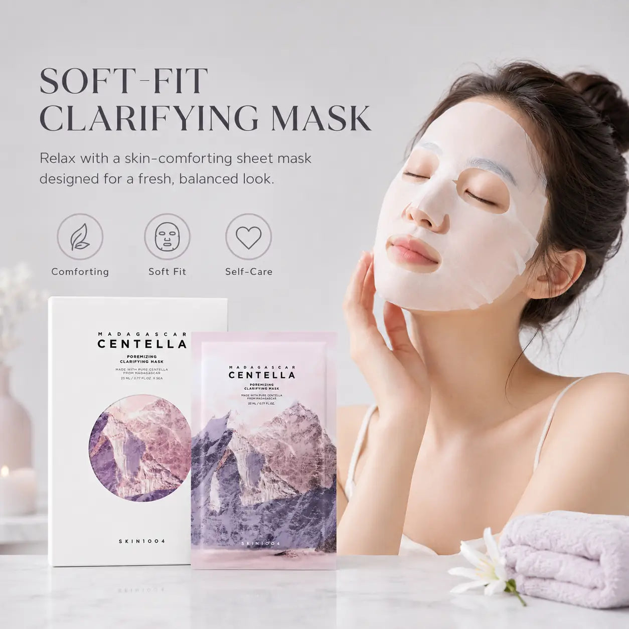SKIN1004 Madagascar Centella Poremizing Clarifying Mask 5EA