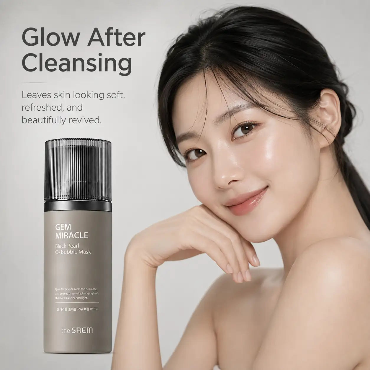 The Saem Gem Miracle Black Pearl 02 Bubble Mask 105g