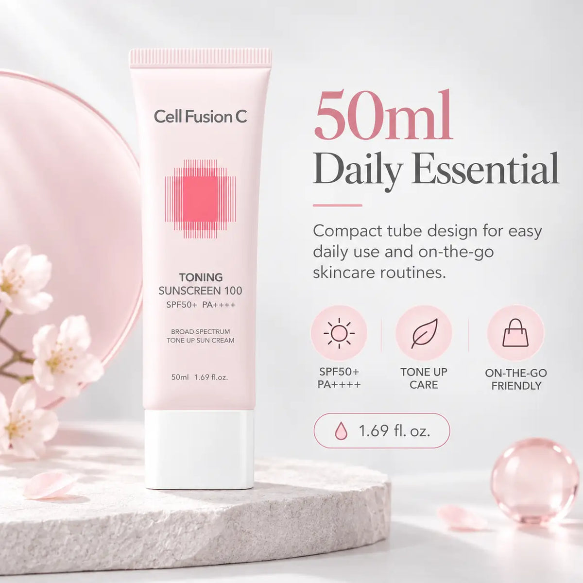 Cell Fusion C Toning Sunscreen 100 SPF50+ PA++++ 50ml