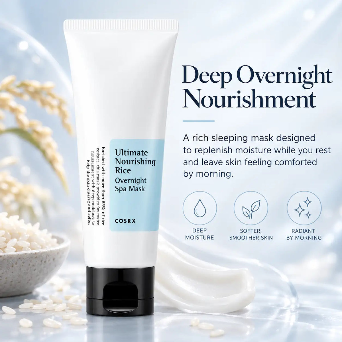 COSRX Ultimate Nourishing Rice Overnight Spa Mask 60ml
