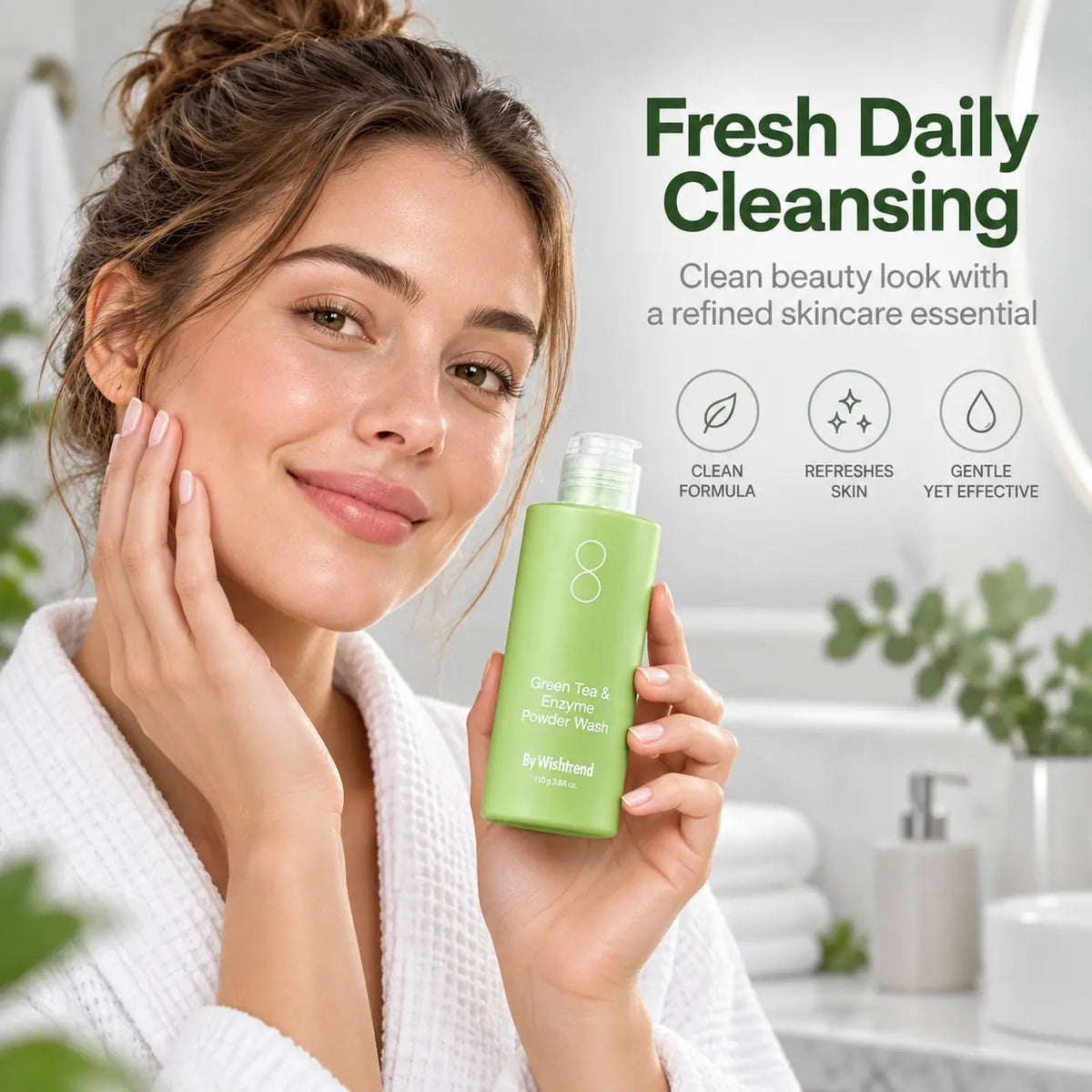 By Wishtrend Green Tea & Enzyme Powder Wash Base 110g