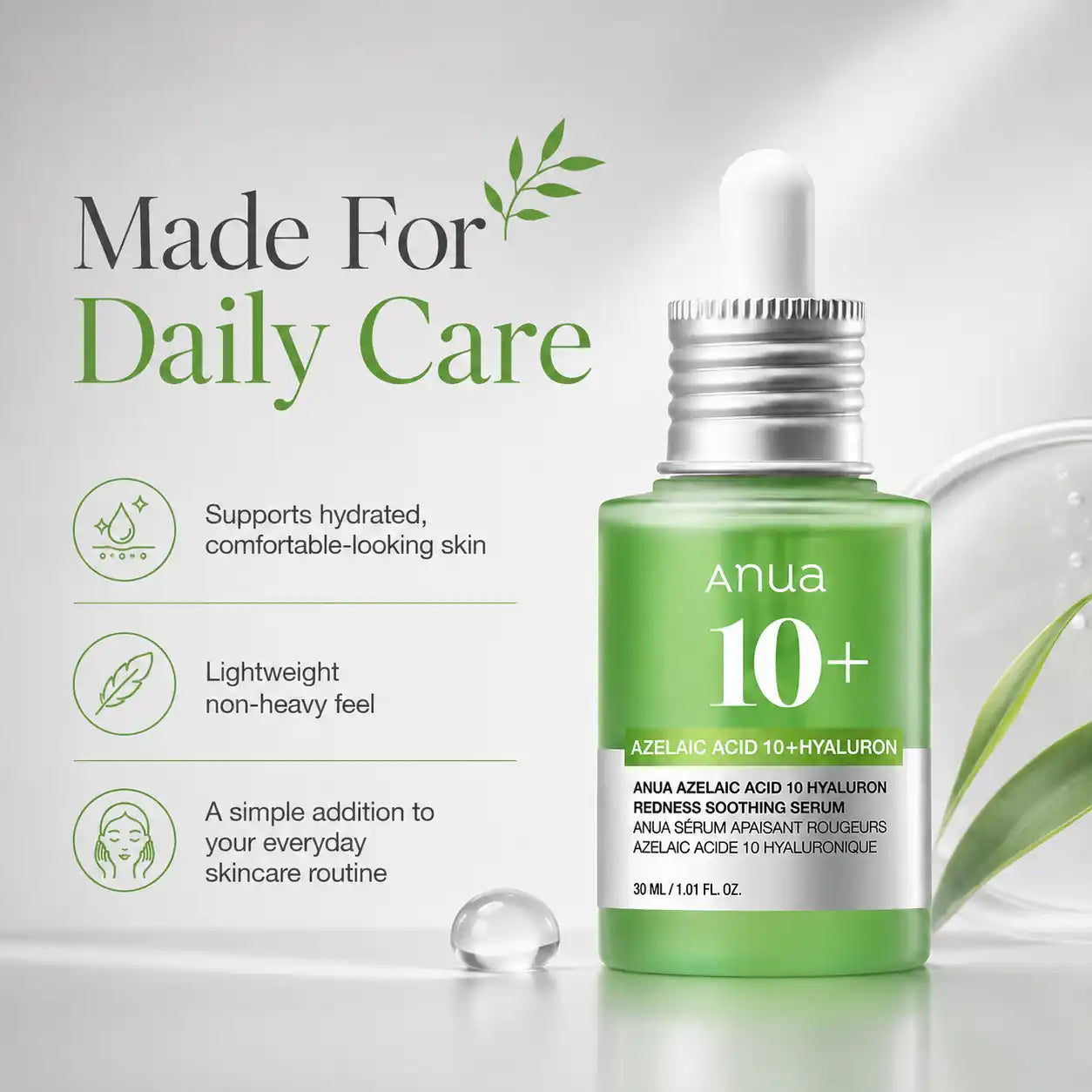 ANUA Azelaic Acid 10 Hyaluron Soothing Serum 30ml