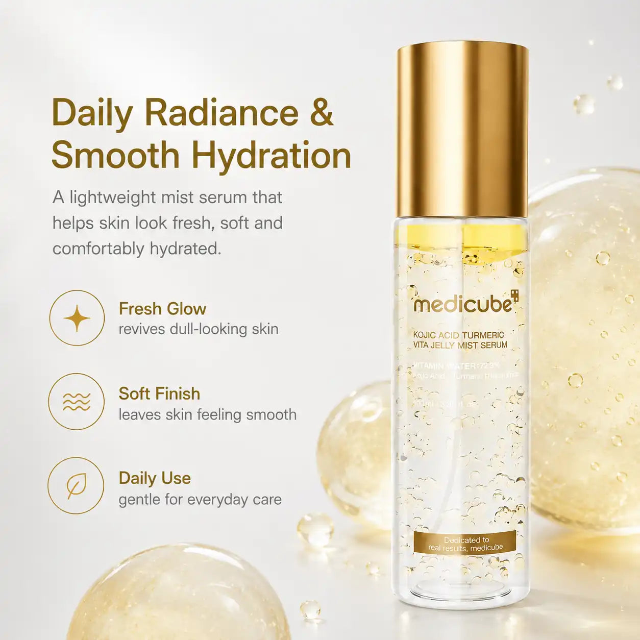 Medicube Kojic Acid Turmeric Vita Jelly Mist Serum 100ml