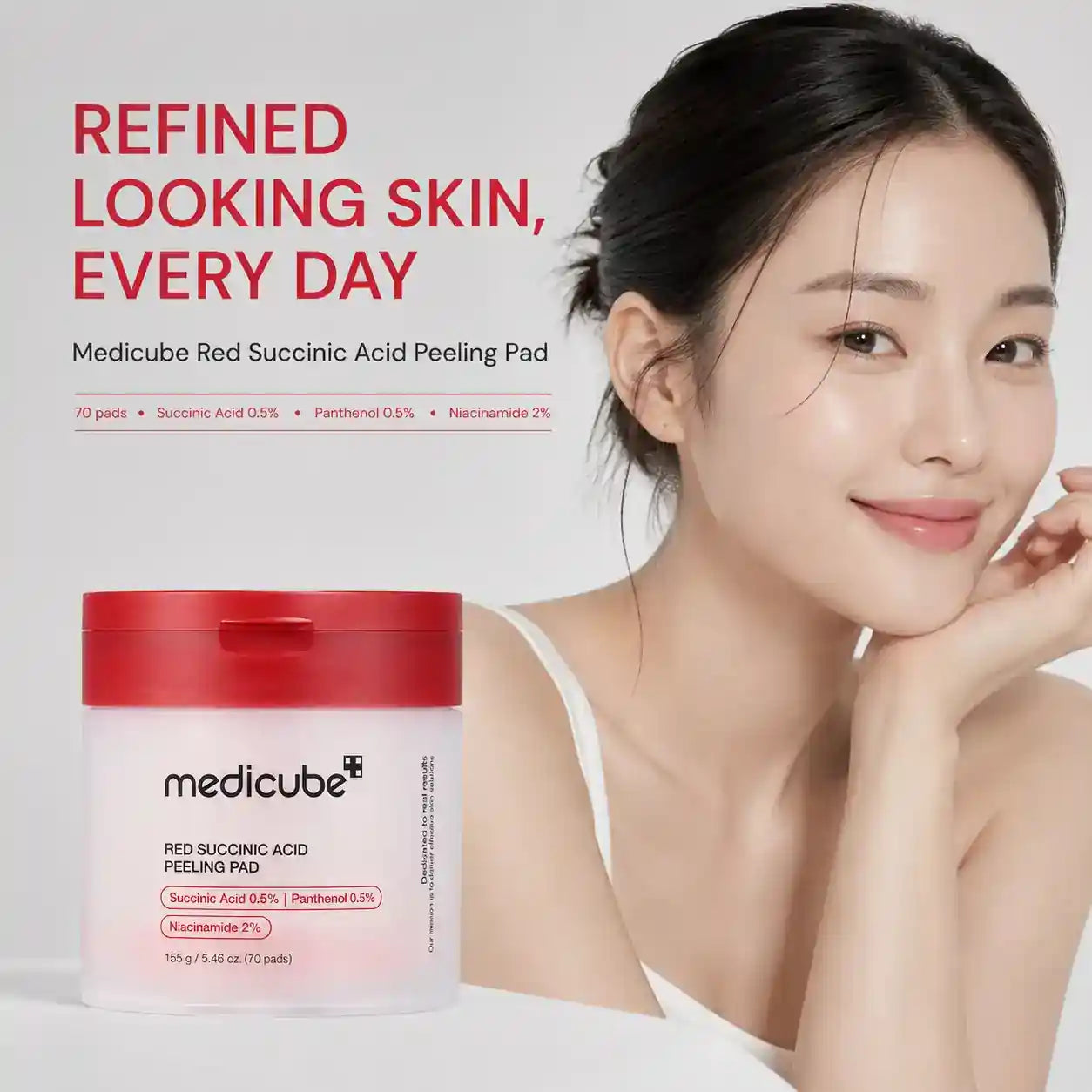 Medicube Red Succinic Acid Peeling Pads 70pcs