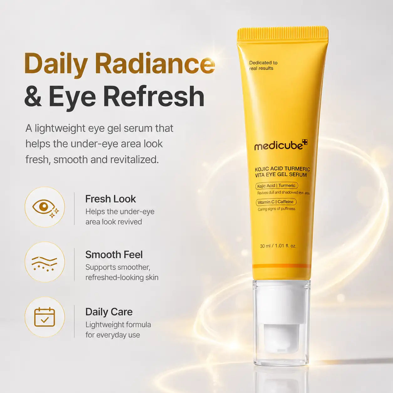 Medicube Kojic Acid Turmeric Vita Eye Gel Serum 30ml
