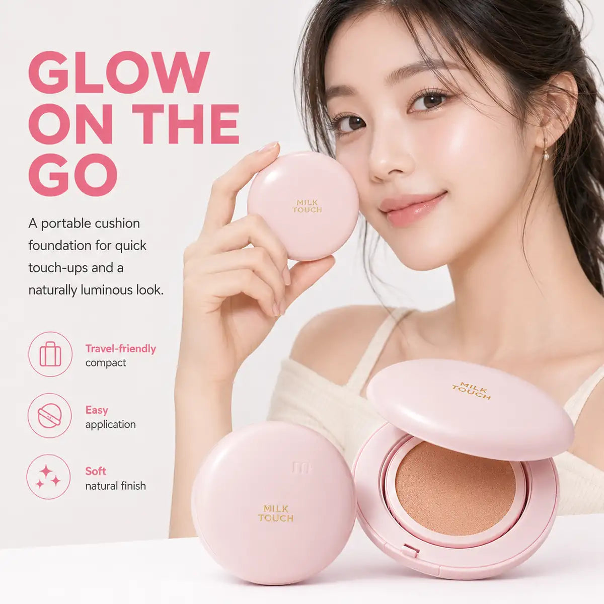 Milk Touch All Day Skin Fit Milky Glow Cushion 15G