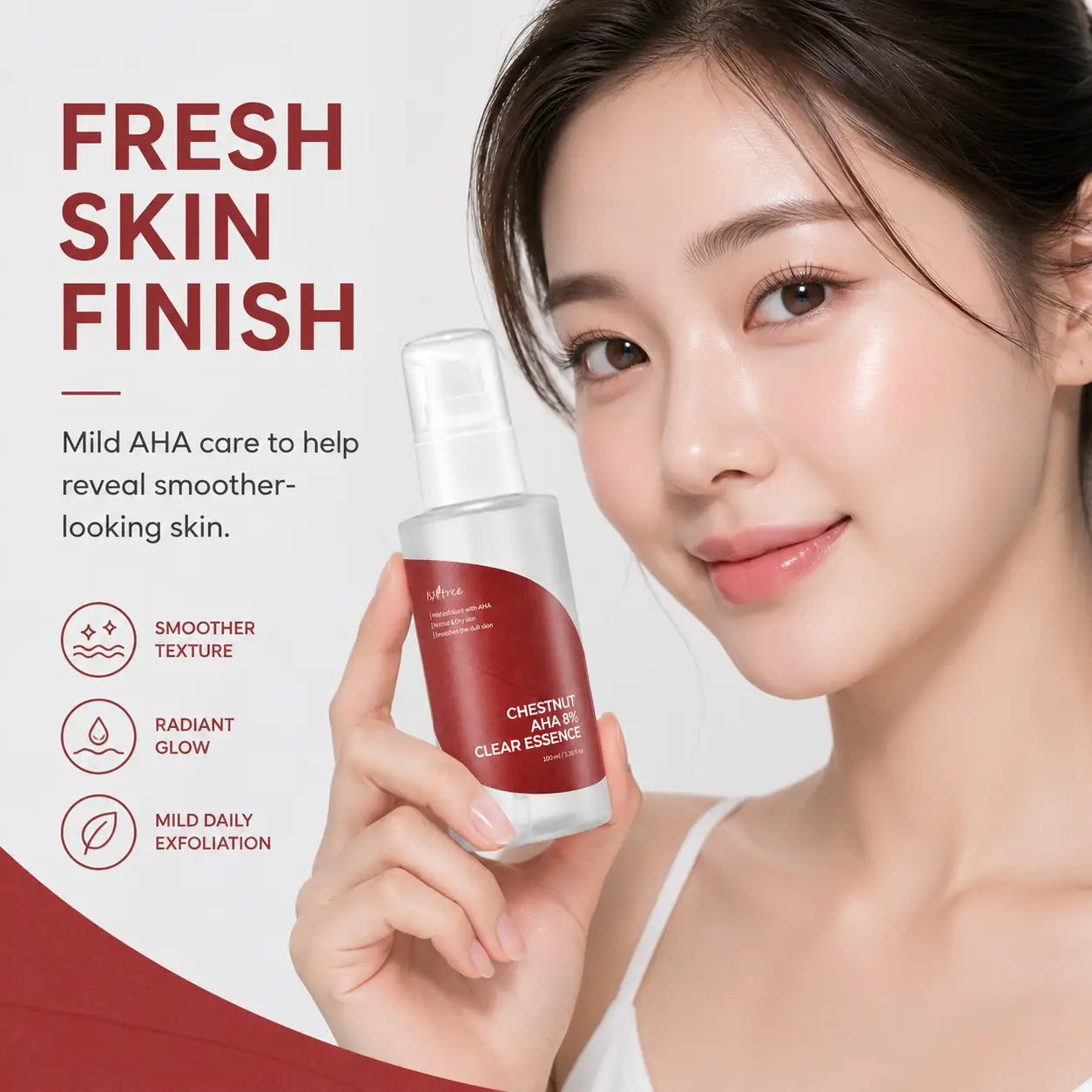 Isntree Chestnut AHA 8% Clear Essence 100ml