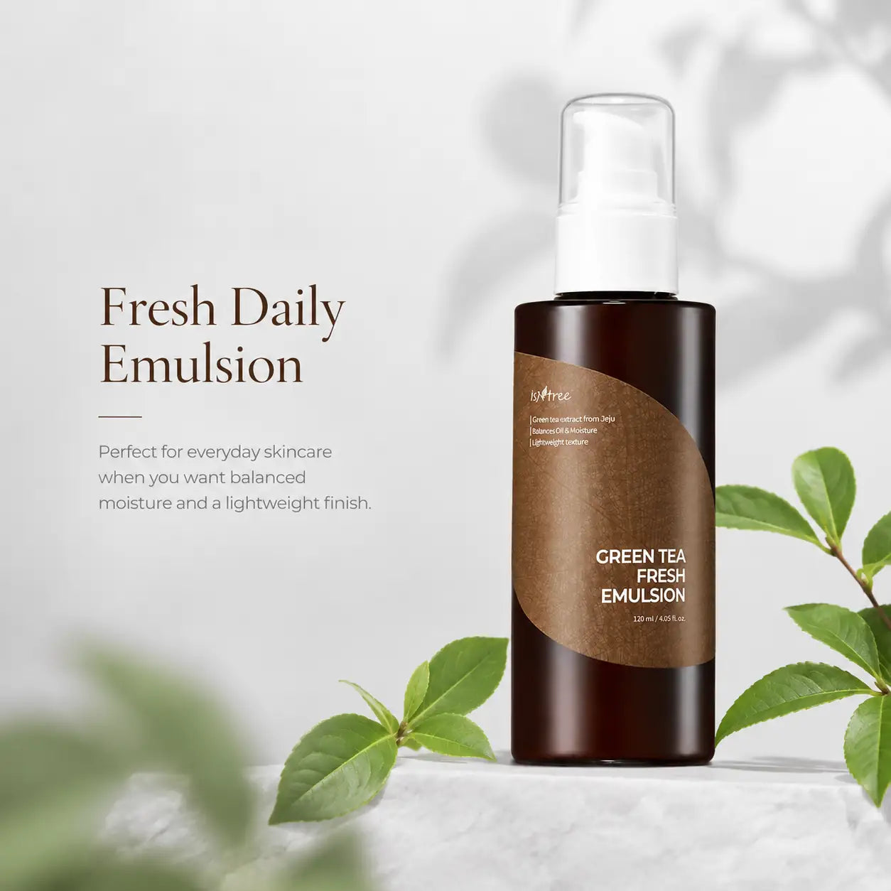 Isntree Green Tea Fresh Emulsion Moisturiser 120ml