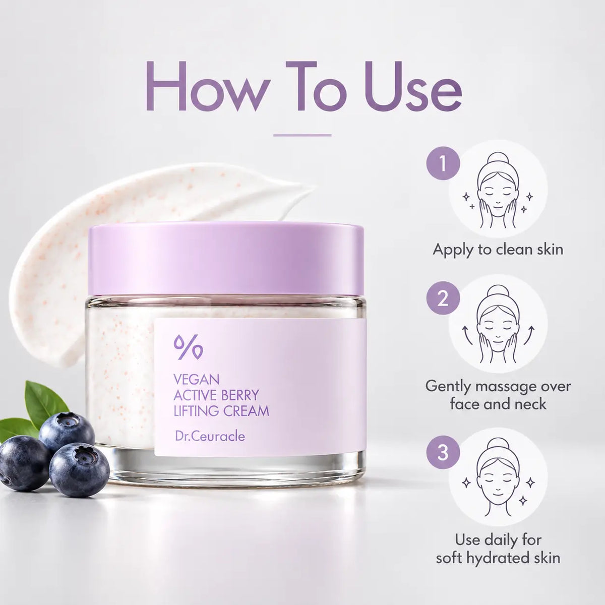 Dr. Ceuracle Vegan Active Berry Lifting Cream 75g