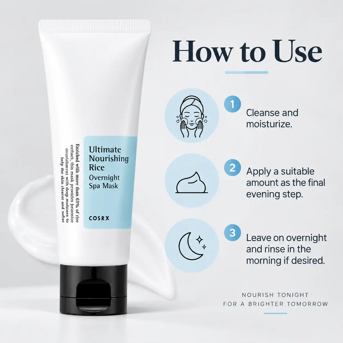 COSRX Ultimate Nourishing Rice Overnight Spa Mask 60ml