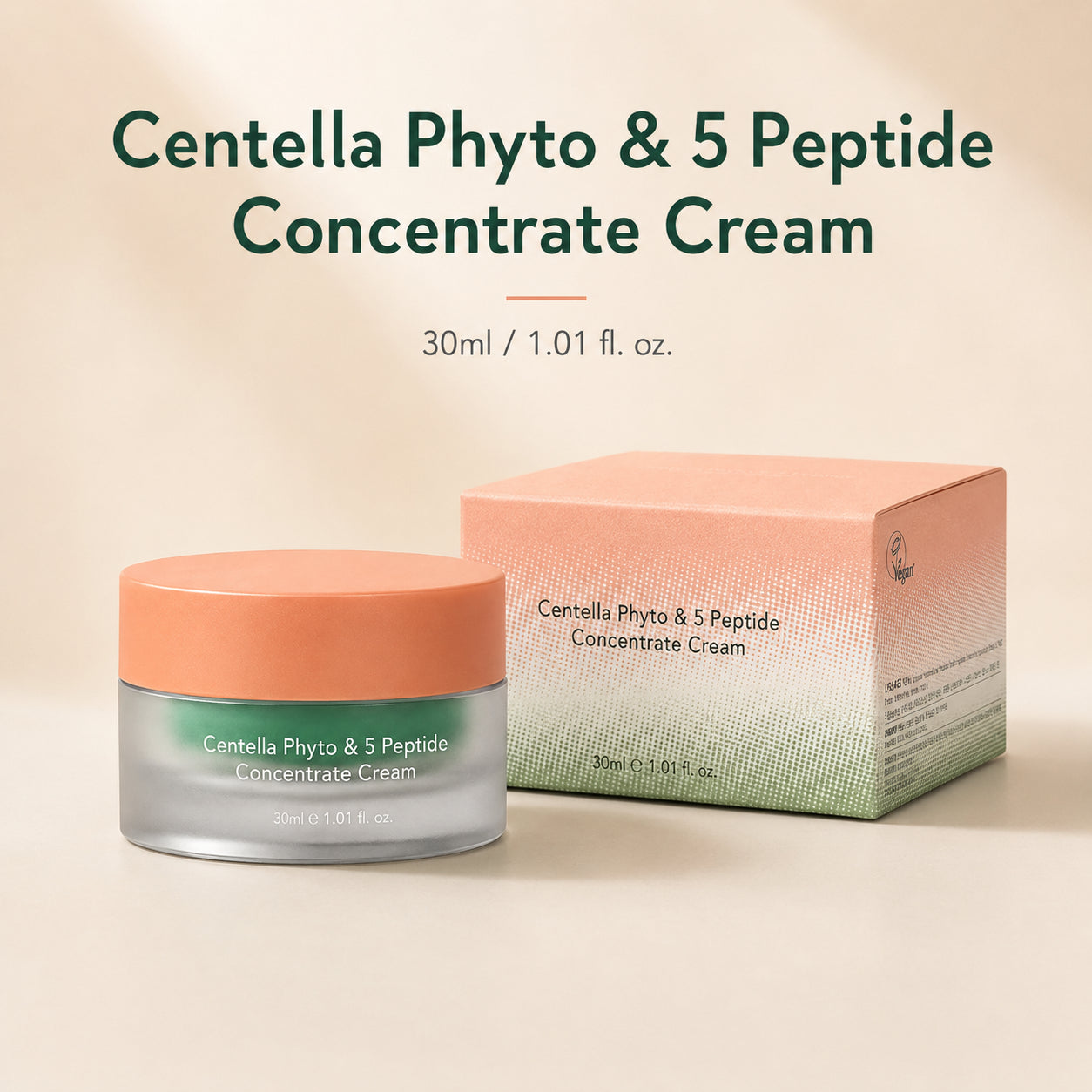 Haruharu Wonder Centella Phyto and 5 Peptide Concentrate Cream 30ml