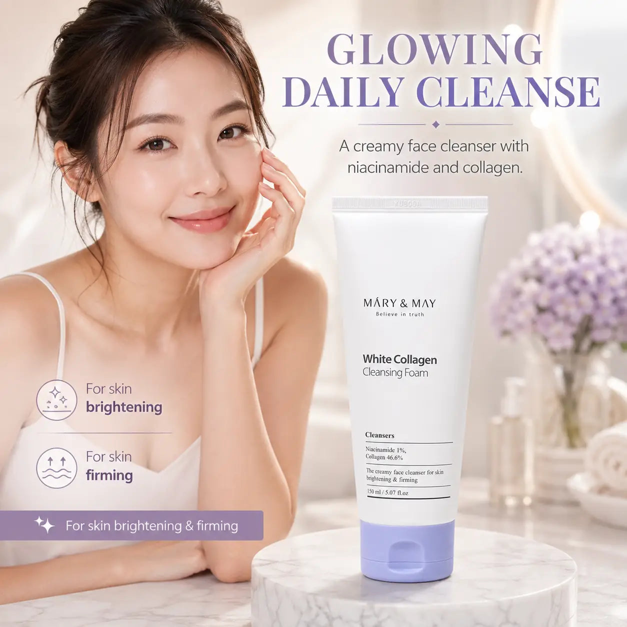 Mary&May White Collagen Cleansing Foam 150ml