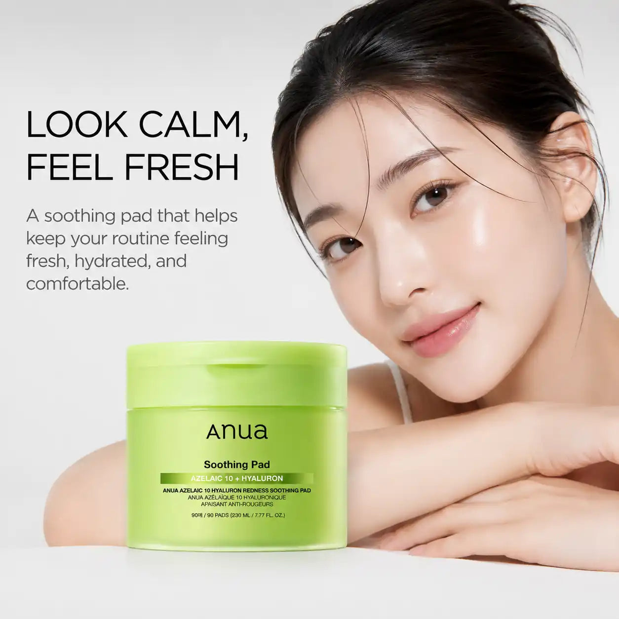 ANUA Azelaic 10 Hyaluron Redness Soothing Pad 90ea 230ml