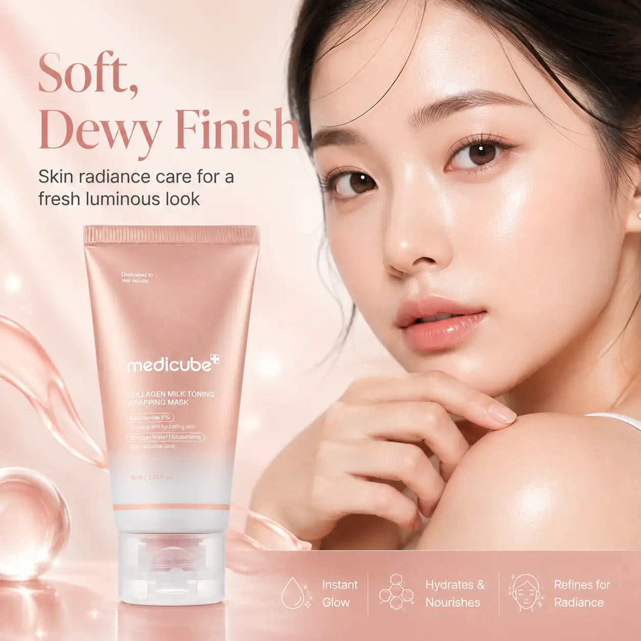 Medicube Collagen Milk Toning Wrapping Mask 75ml