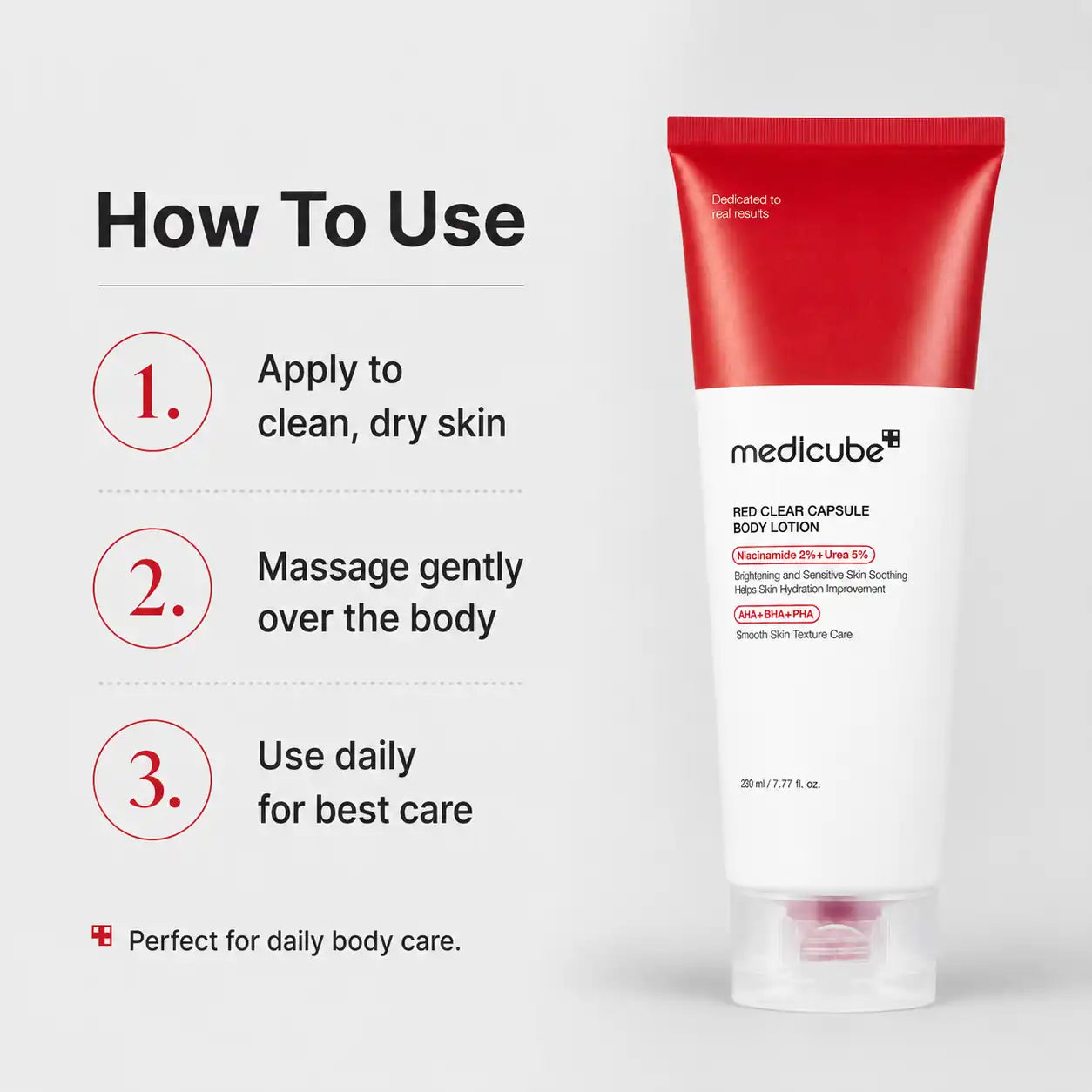 Medicube Red Clear Capsule Body Lotion 230ml