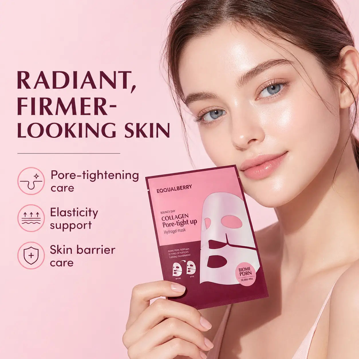 EQQUALBERRY Collagen Pore Tight Up Hydrogel Mask 30g 1pc
