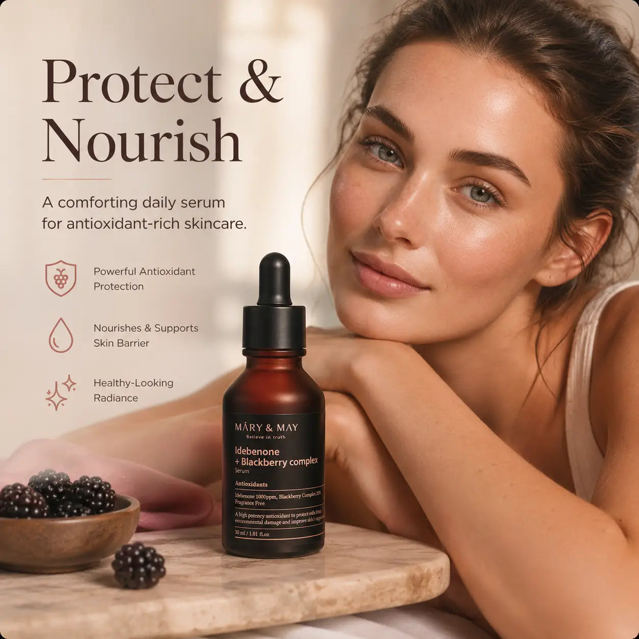 Mary&May Idebenone + Blackberry Complex Serum 30ml